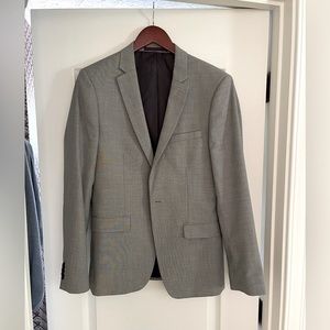 Men’s Gray TOPMAN Suit - 38R Jacket/32 Pants